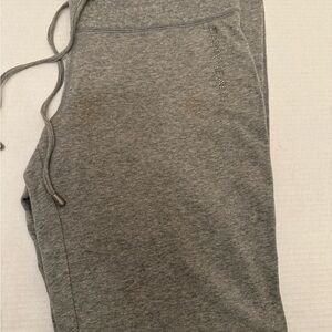 DKNY Gray Women's Sweatpants with Subtle Logo Detail
